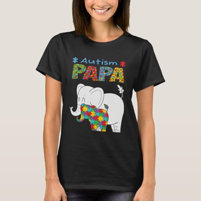 Camiseta Autism Awareness Dad Father Autistic Kid Awareness (Frente)