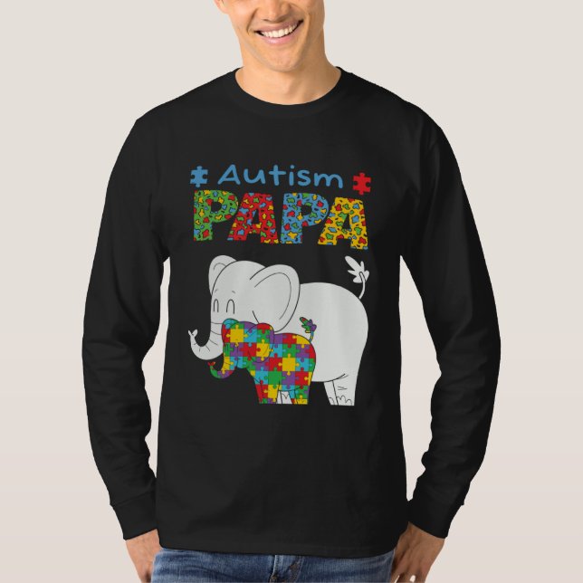 Camiseta Autism Awareness Dad Father Autistic Kid Awareness (Frente)
