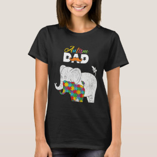 Camiseta Autism Awareness Dad Proud Autistic Son Daughter E