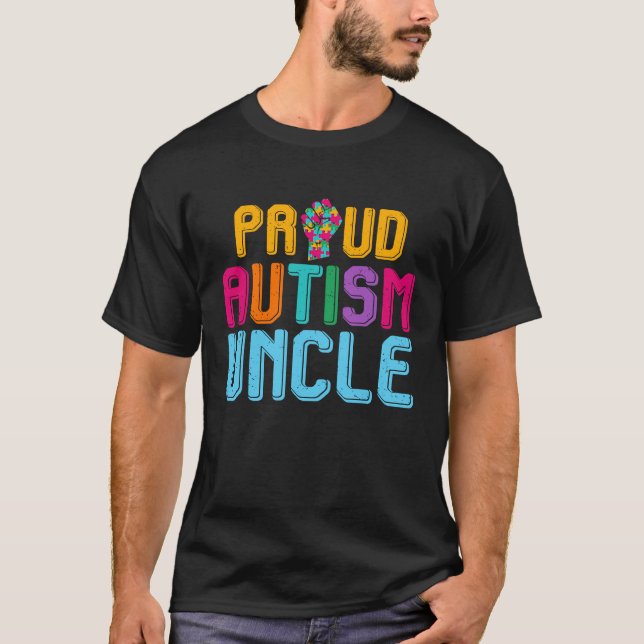 Camiseta Autism Awareness Day Matching Family Proud Autism  (Frente)