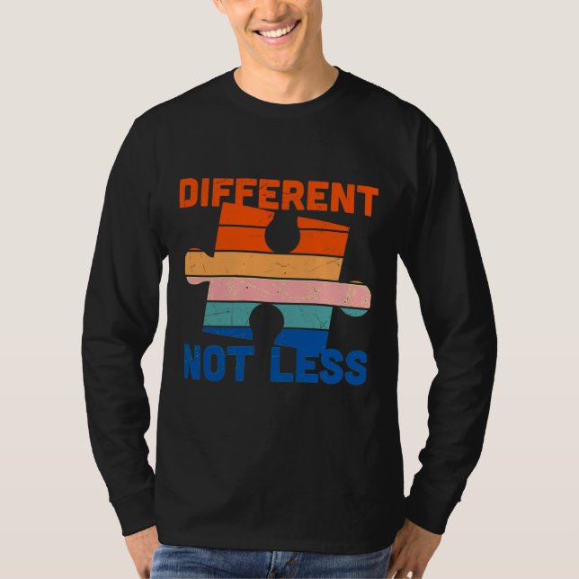 Camiseta Autism Awareness Different Not Less  (Frente)