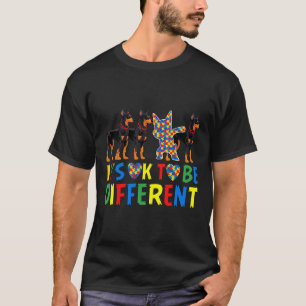 Camiseta Autism Awareness Doberman Dog Dad And Dog Mom