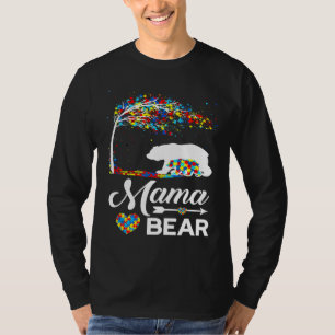 Camiseta Autism Awareness Mama Bear Support Autistic Autism