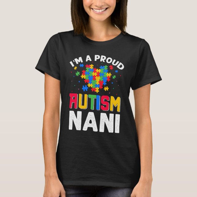 Camiseta Autism Awareness Matching Family I'm a Proud Autis (Frente)