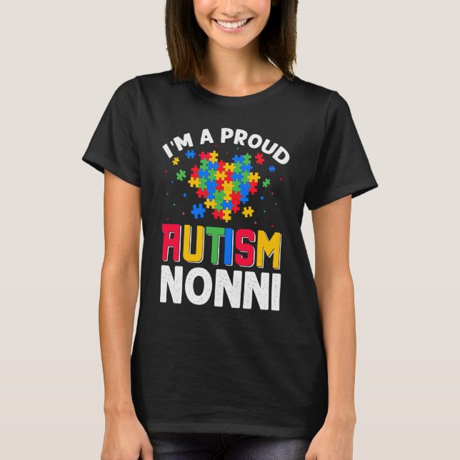 Camiseta Autism Awareness Matching Family I'm a Proud Autis (Frente)