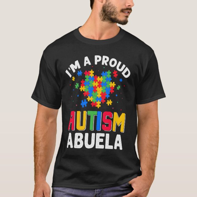 Camiseta Autism Awareness Matching Family I'm a Proud Autis (Frente)