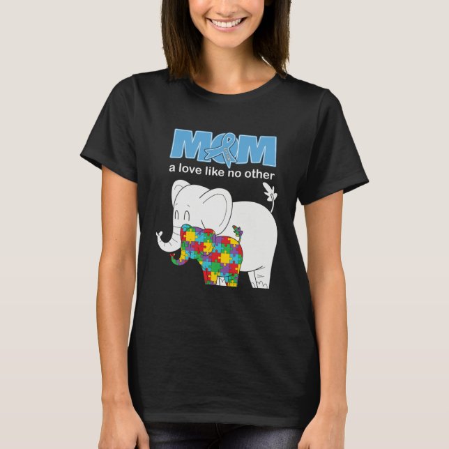 Camiseta Autism Awareness Mom Love Proud Autistic Son Daugh (Frente)