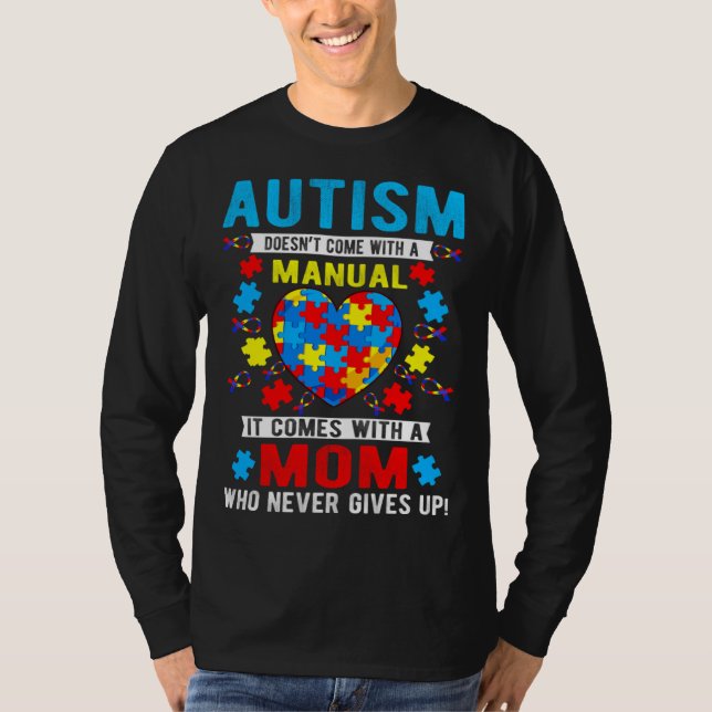 Camiseta Autism Awareness Month Proud Autism Mom Mama Suppo (Frente)