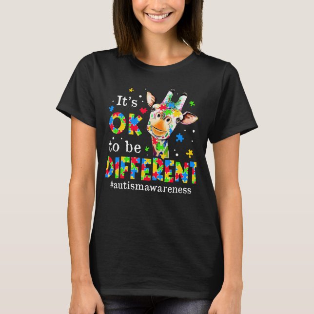Camiseta Autism Awareness Month Teacher Be Autism Different (Frente)