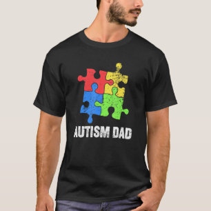 Camiseta Autism Awareness Puzzle Proud Autism Dad Autistic