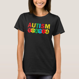 Camiseta Autism Awareness Puzzle Ribbon Proud Autism Yiayia