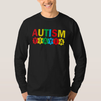 Camiseta Autism Awareness Puzzle Ribbon Proud Autism Yiayia