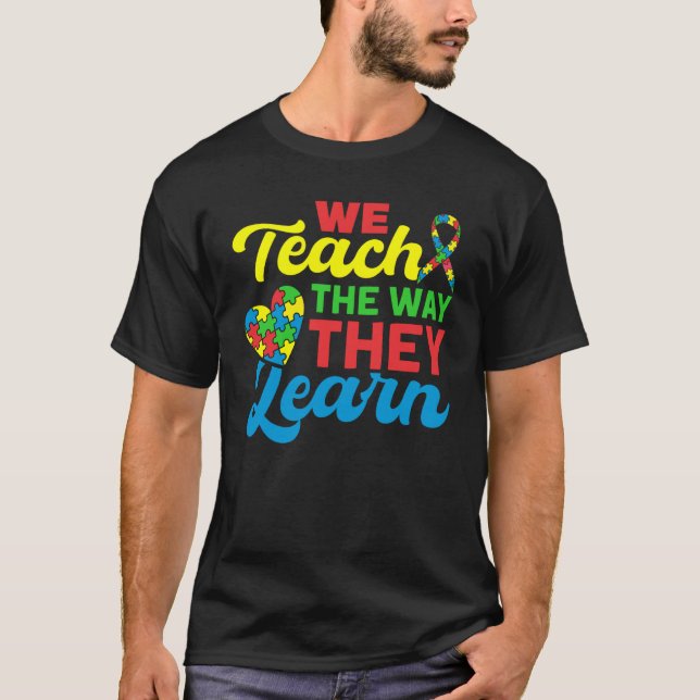 Camiseta Autism Awareness School Teaching Proud Autism Teac (Frente)