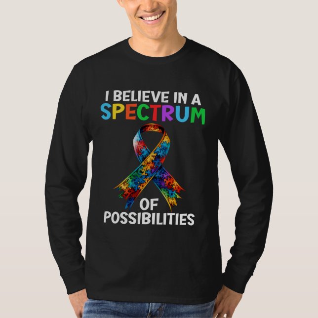 Camiseta Autism Awareness Spectrum of Possibilities Autisti (Frente)