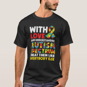 Camiseta AUTISM AWARENESS Support Autism Kids For Mãe Pai