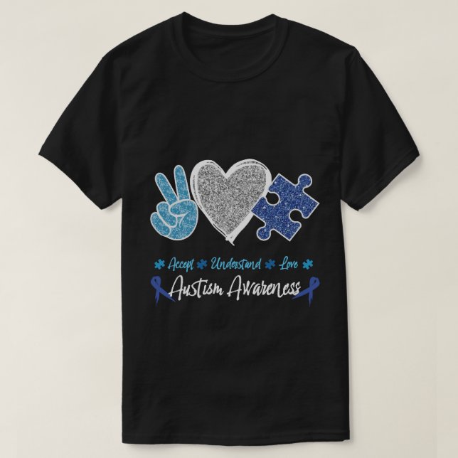 Camiseta Autism Awareness T-Shirt (Frente do Design)