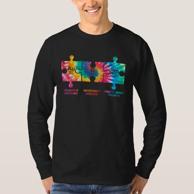Camiseta Autism Awareness Women Men Kids Elements Periodic  (Frente)