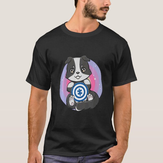 Camiseta Autism Border Collie Quebra-cabeça Piece Cute Herd (Frente)