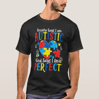 Camiseta Autism Dabbing Society Diz Que Sou Autista Deus Di