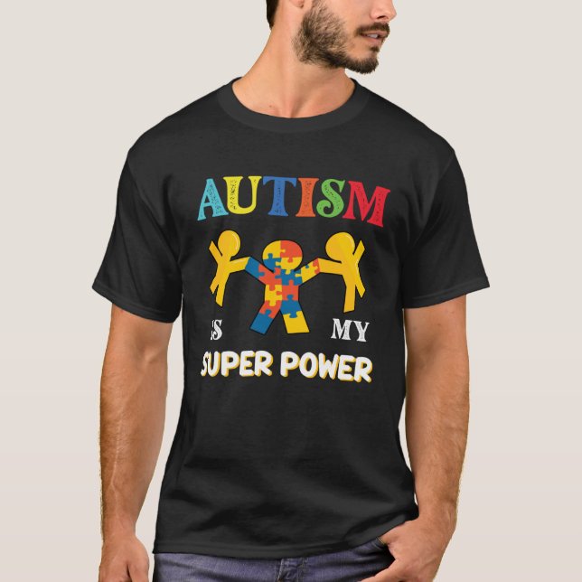 Camiseta autism day awareness autistic love puzzle kids pro (Frente)