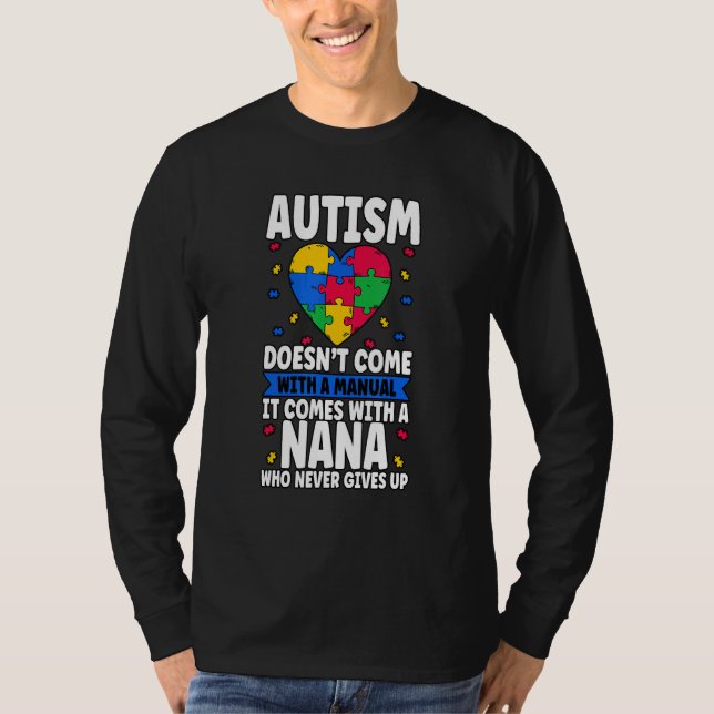 Camiseta Autism Doesnt Come With A Manual (Frente)
