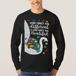 Camiseta Autism Elephant Mom What Makes You Different Aware