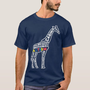 Camiseta Autism Giraffe Autismo Aconselhamento