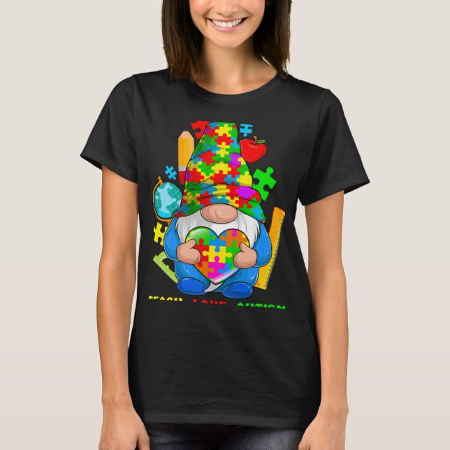 Camiseta Autism Gnomes Autism Awareness Month Autism Teache (Frente)