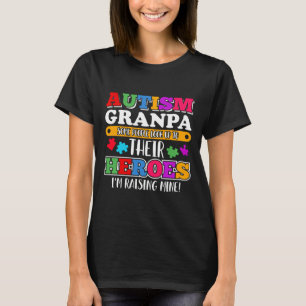 Camiseta Autism Granpa Pessoas Procuram Seus Heroínas Autis