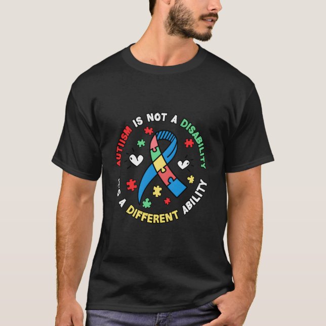 Camiseta Autism Is Not A Disability It'S A Different Abilit (Frente)