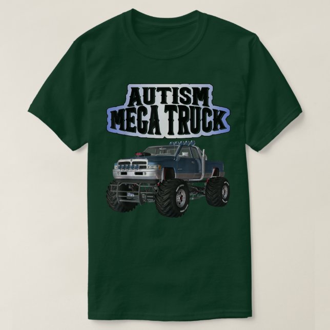 Camiseta Autism Mega Truck  (Frente do Design)