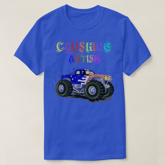 Camiseta Autism Mega Truck 30 (Frente do Design)