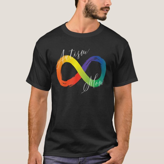 Camiseta Autism Mom Infinity Symbol Spectrum Autism Awarene (Frente)
