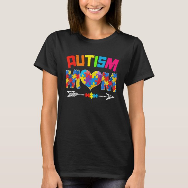 Camiseta Autism Mom Mother s Day Women Autism Awareness Mon (Frente)