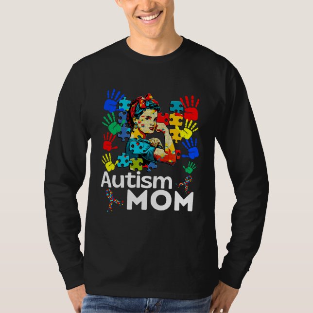 Camiseta Autism Mom Navigating Autism Spanish Mother Hispan (Frente)