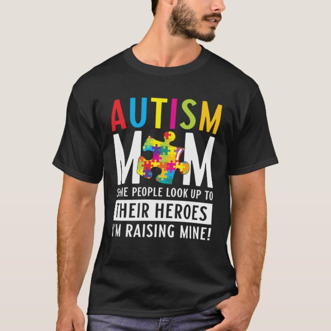 Camiseta Autism Mom Puzzle Autism Awareness Puzzle Piece (Frente)