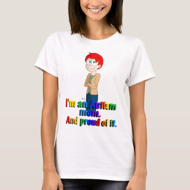 Camiseta Autism mom T-Shirt (Frente)