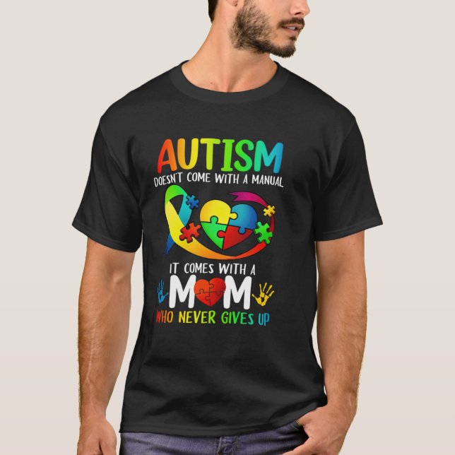 Camiseta Autism Mom  Women Autism Awareness  Mom Autism (Frente)