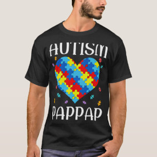 Camiseta Autism Pappap Matching Family Heart Autism Awarene