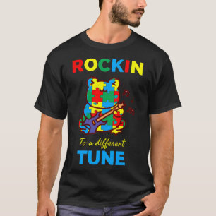 Camiseta Autism Quebra-cabeça Colorir Síndrome Disfunção Mú