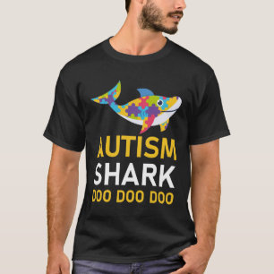 Camiseta Autism Shark doo doo doo