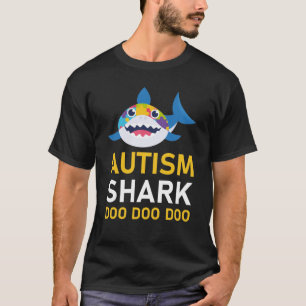 Camiseta Autism Shark doo doo doo