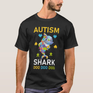 Camiseta Autism Shark doo doo doo