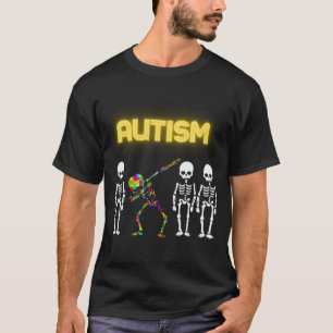 Camiseta Autism Skelett Meme