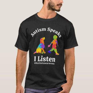 Camiseta Autism Speaks I Listen Awareness Acceptance Women 