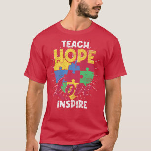Camiseta Autism Support Teacher Puzzle Piece Autism Support