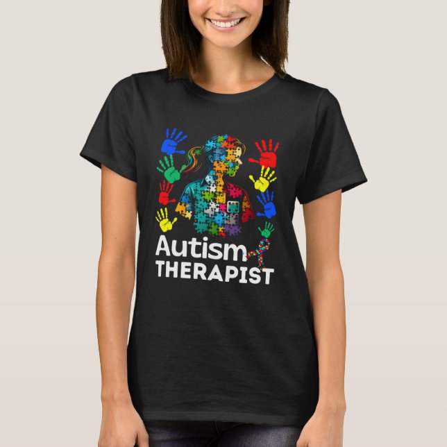 Camiseta Autism Therapist Navigating Autism Autism Counseli (Frente)