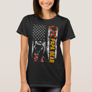 Camiseta Autism Ursa Papa Semblante Americana