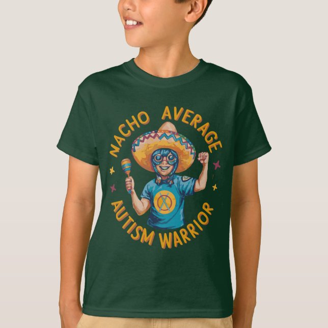 Camiseta Autism Warrior Cinco De Mayo Mexicano 5 De Mayo (Frente)