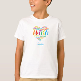 Camiseta AUTISM WORD HEART Autism Awarding